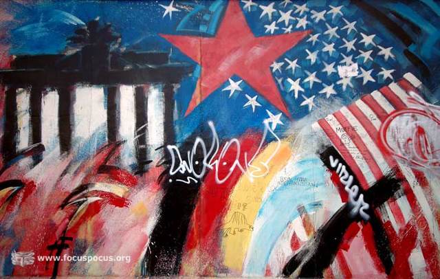 Graffiti on the Berlin Wall