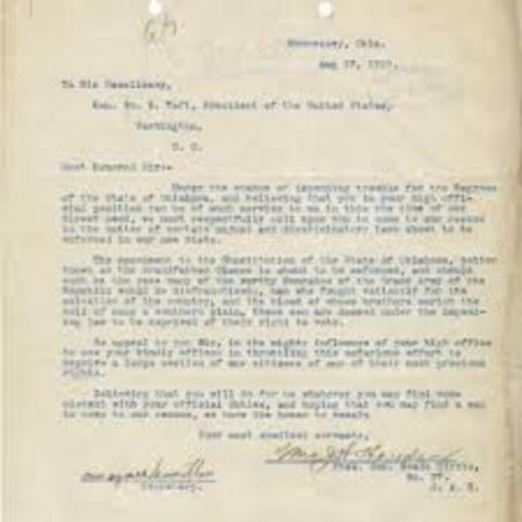 Grandfather clause outlawed by supream court