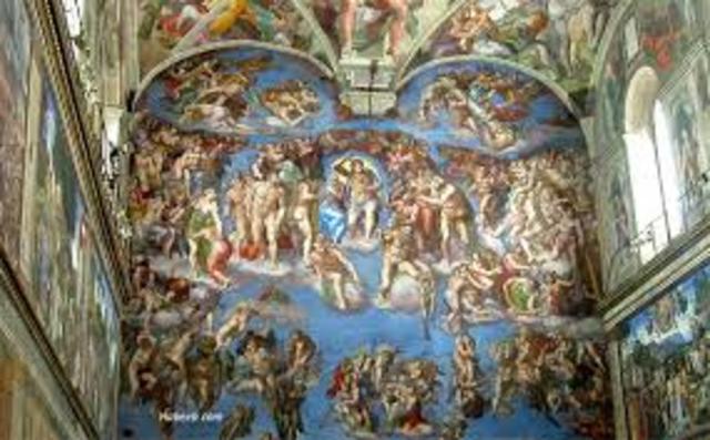 Michelangelo begins painting the Sistine Chapel