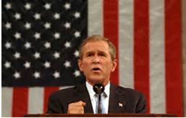 George W. Bush’s response to the Nation