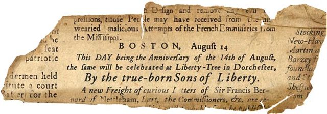 Sons of Liberty was Formed