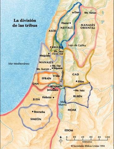 ETAPA DE LA DIVISIÓN: Divición de Tribus (930 a. C)