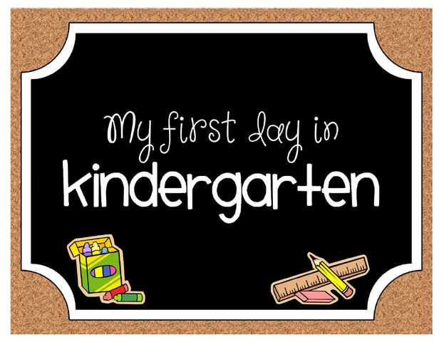My first day at kindergarten