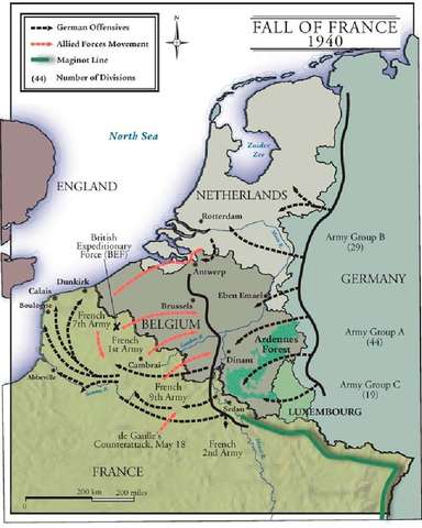 Nazis invade France, Belgium, Holland, and Luxembourg