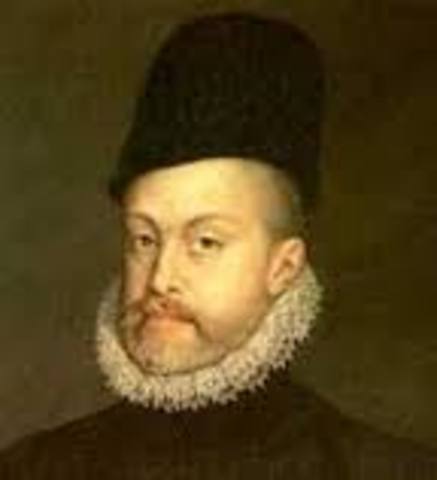 Philip II rules Spain