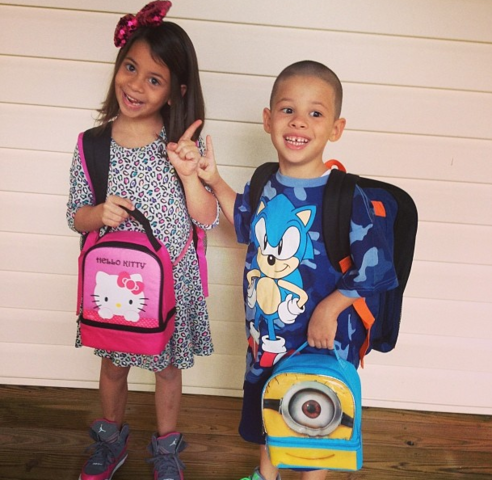 Twins start 1st grade