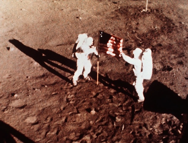 First Humans to Walk on Moon