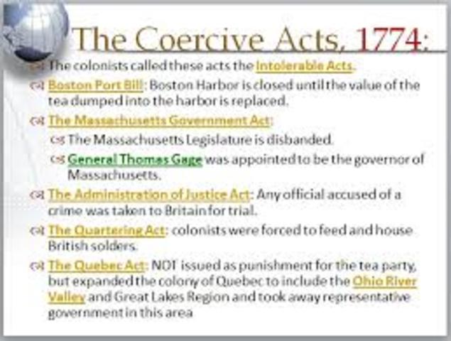 The Coercive Acts