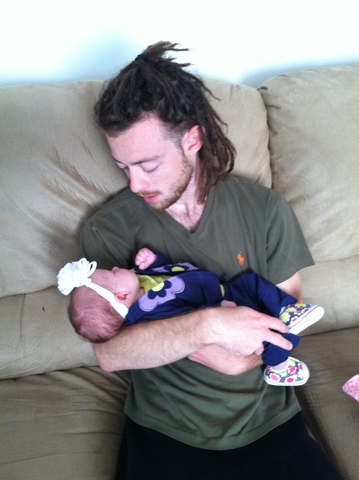 Uncle Jacob holds Isabella