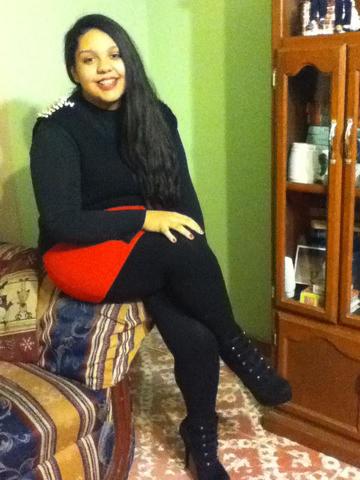 María José disfrutando la navidad.