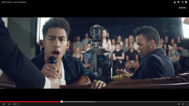 Artist making eye contact with the camera