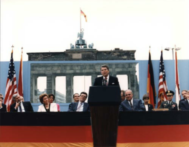 President Reagans speech to tear down the Berlin Wall