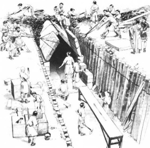 Construccion de acueductos en Roma