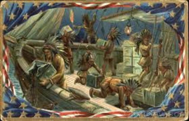 The Boston Tea Party of 1773