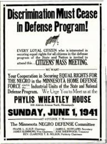 Executive order 8802 forbids race discrimination in hiring