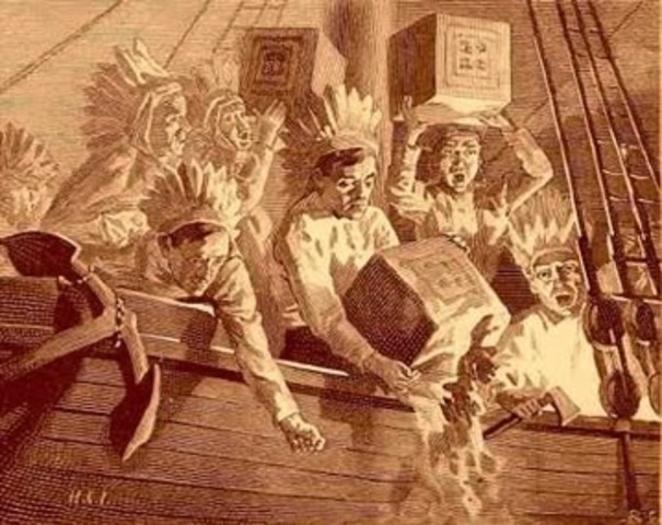 The Boston Tea Party of 1773