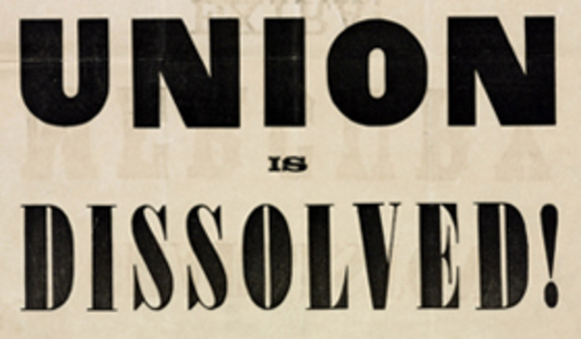 South Carolina Secedes From the Union