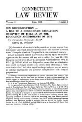 Educational Amendments Act