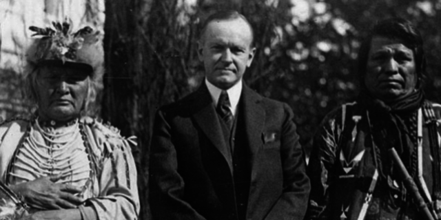 President C. Coolidge and the Republican-controlled 68th Congress granted citizenship to Native Americans with the Indian Citizenship Act.