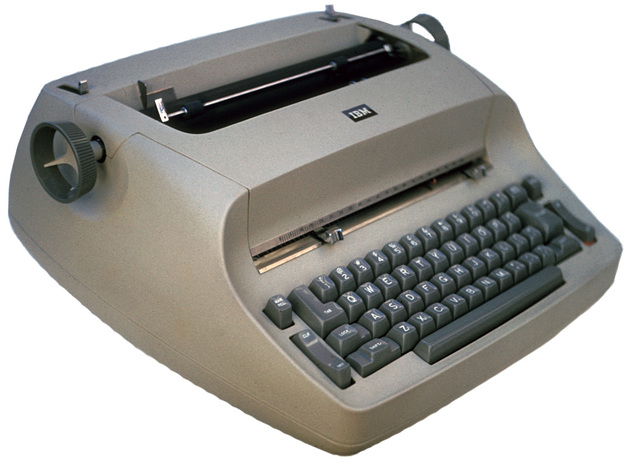 Started using Grandmother's IBM Electronic Typewriter