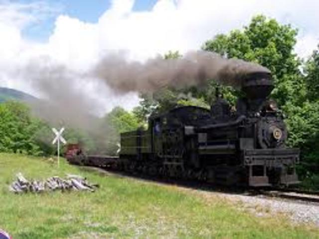 the invetion of the locomotive (steam train)
