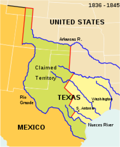 The Texas Annexation of 1845 was the voluntary annexation of the Republic of Texas to the United States of America as the twenty-eighth state