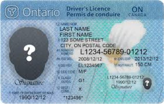 get G1 drivers license.