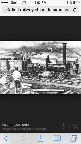 First Railway Steam Locomotive