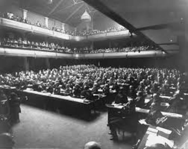 President Wilson proposes the League of Nations
