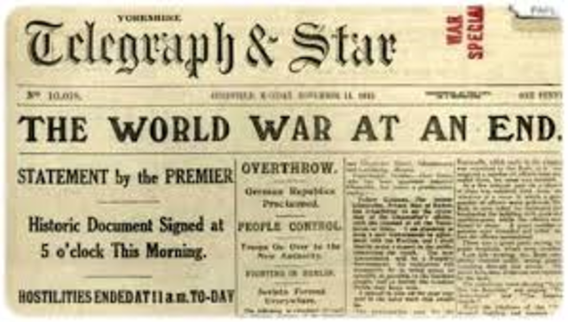 The First World War Ends