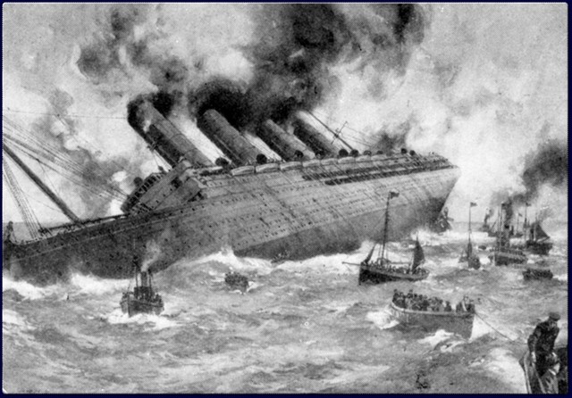 The Great Sinking of The "Lusitania"!