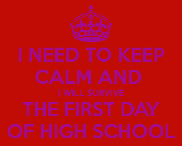 My First Day of High School