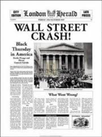 Wall Street Stock Market Crash