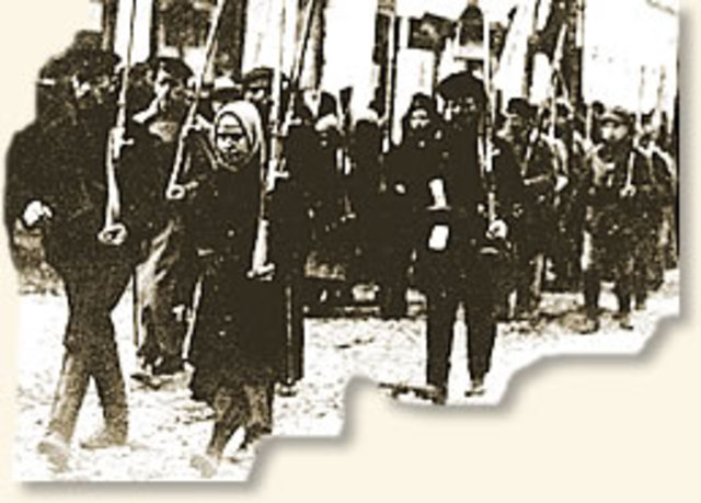 Vladimir Lenin and the Bolsheviks capture the Winter Palace