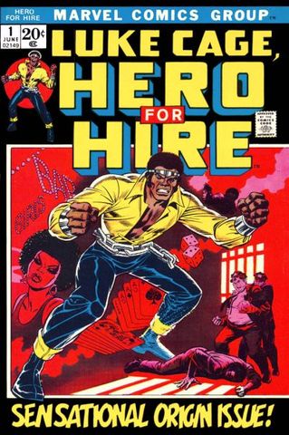 Luke Cage, Hero for Hire #1 published, features the first African American character to star in their own title