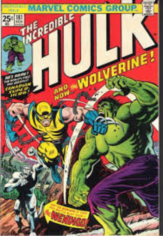 First appearance of Wolverine (Incredible Hulk #180)