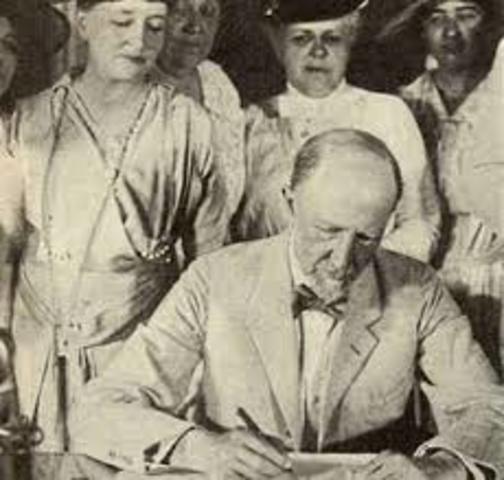 19th amendment adopted