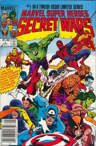 Secret Wars #1 published, the 12 issue series marks what is considered the first major event in the world of comics