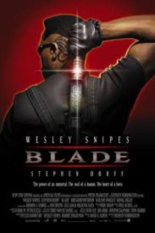 "Blade" released and becomes Marvel's first financially successful feature film (over $131 million world-wide)