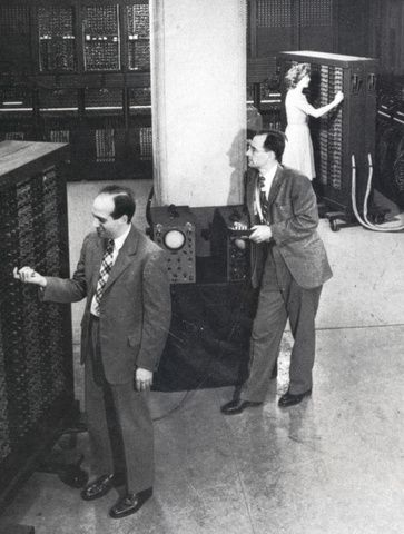 Eckert and Mauchly with the ENIAC