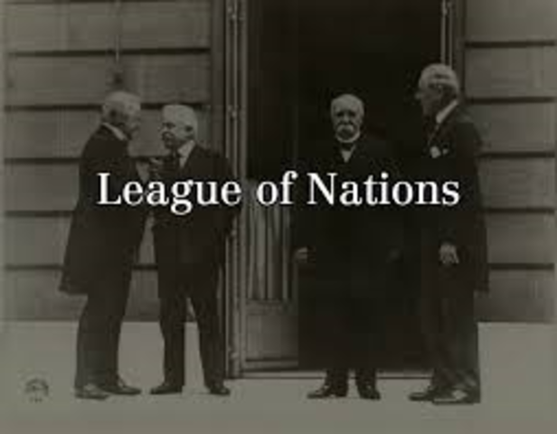 President Wilson proposes the League of Nations