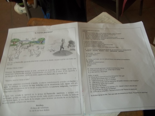 Trabajo de las narraciones