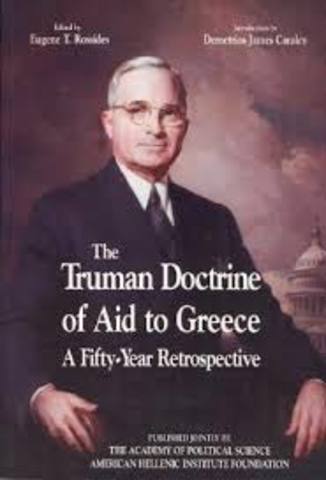 Truman Doctrine announced