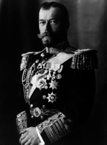 Czar Nicholas II abdicates the throne