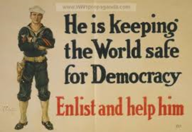 US enters WW1