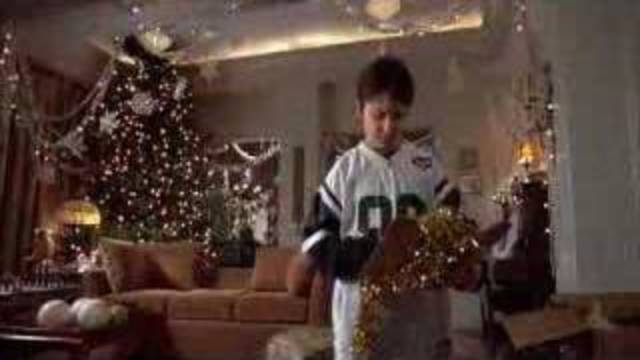 Buddy and Michael cut down a christmas tree, for their Dads tiny apartment