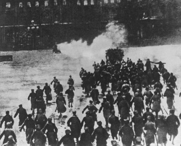 Vladimir Lenin and Bolsheviks Capture Winter Palace