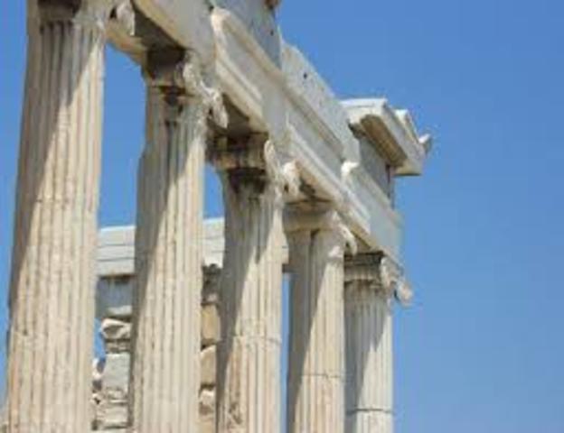 Columnas griegas jónicas