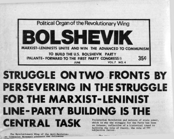The Social-Democratic Labor Party splits into two groups, Mensheviks and Bolsheviks