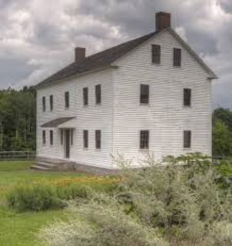 The first Shaker building is built in Harvard, Massachusetts